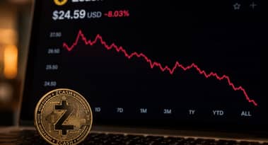 Zcash dips below $430 as geopolitical tensions resurface