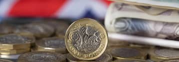 Pound steadies as UK politics and inflation cloud outlook