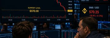 BNB dips below $600 as weak ETF demand and bearish derivatives pressure mount