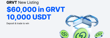MEXC lists Grvt (GRVT) with $60,000 worth of GRVT and 10,000 USDT in Airdrop+ rewards