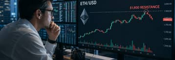 Ethereum boryka się wokół $1,900, BitMine zakłada, że ETH pokona Bitcoina