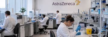 Why did AstraZeneca shares fall 6% after Bristol Myers Squibb merger reports?