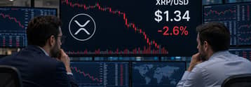 XRP scende a $1,32 nonostante 11 giorni consecutivi di afflussi negli ETF spot