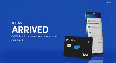 COTI lancia carte di debito e conti bancari VISA
