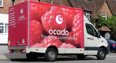 As the Ocado share price slips, the FTSE 100 index exit next