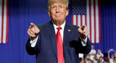 MAGA, MAGA Hat, STRUMP, TREMP-rally efter Trump-skydning