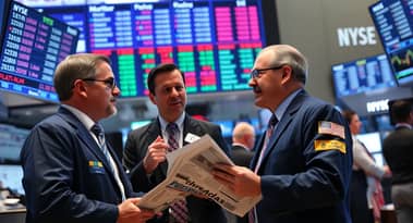US stocks open mixed: Dow up around 0.4%, Nasdaq slips 0.2%
