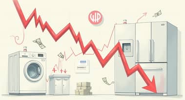 Whirlpool stock falls 12% after missing Q2 expectations and slashing dividend