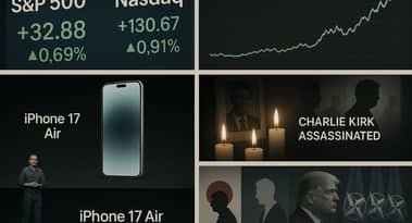 Ukentlig innpakning: markedene stiger, Charlie Kirk-drapet, iPhone 17-lansering og statsministre trekker seg