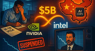 Weekly wrap: Trump's $100K H-1B visa fee, Nvidia's $5 billion bet on Intel, Kimmel's show pulled and more