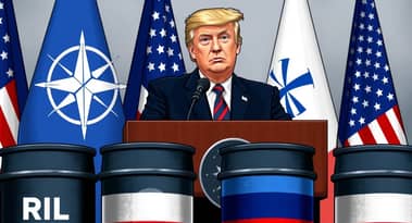 Trump says US will sanction Russian oil if NATO stops buying it