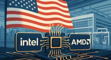 ارتفاع أسهم إنتل بنسبة 6٪ بعد تقارير عن إضافة AMD كعميل مسبك