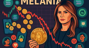 Melania Trump resurfaces with AI promo for MELANIA token despite 95% crash