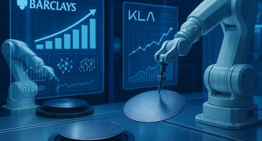Ações do KLA em verde, após atualização do Barclays, classificando-a como vencedora entre as peças de semicondutores