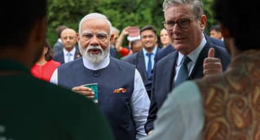 UK PM Keir Starmer meets Indian PM Narendra Modi in Mumbai