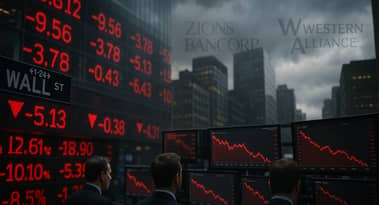 What did Zions Bancorp & Western Alliance do, and why is Wall Street so volatile?