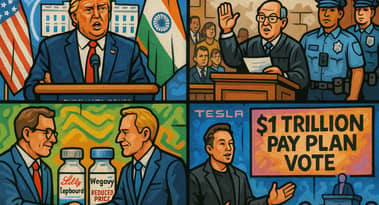US digest: Trump hints at India visit, landmark drug pricing deal and Tesla’s high-stakes vote