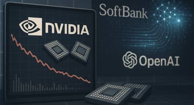 تراجع سهم Nvidia بعد أن باعت SoftBank حصة 5.83 مليار دولار لتمويل رهان OpenAI