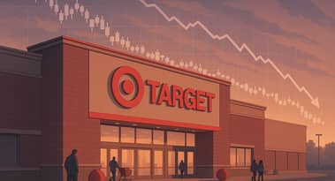Target stock in red as sales decline due to customers cutting back on spending