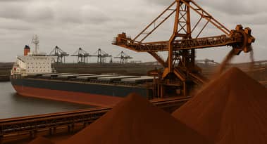 Jernmalmsforsendelser stiger, mens Kina driver Australiens handel