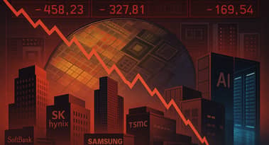SoftBank and Asian chip stocks fall as Nvidia’s selloff ripples through global semiconductor sector