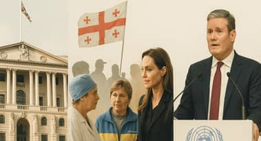 Europe bulletin: BoE rate decision, Georgia political crackdown, Angelina Jolie visits Ukraine