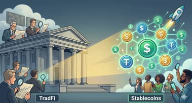 السنة التي أصبحت فيها العملات المستقرة كبيرة جدا بحيث لا يمكن تجاهل TradFi