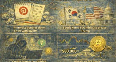 Evening digest: Bitcoin's $80K test, Pinterest cuts jobs, Korea’s tariff scramble