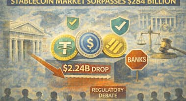 Stablecoins top $284B as banks warn of risks and analysts play down threat