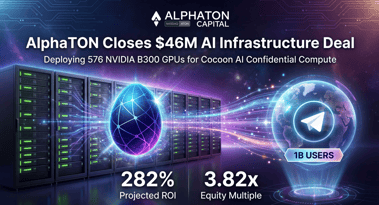 AlphaTON Capital closes $46M AI infrastructure expansion to address market demands for confidential compute