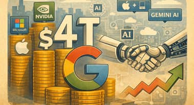 Alphabet stock joins $4 trillion club as AI momentum, Apple deal lift sentiment