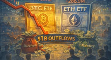 Bitcoin, Ether ETFs see around $1B in outflows as macro volatility spurs risk reduction