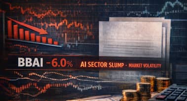 Why is BBAI stock plunging more than 6% today?
