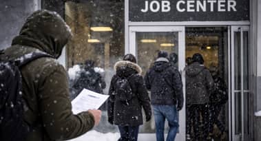 US jobless claims climb amid storms, but labour market holds steady
