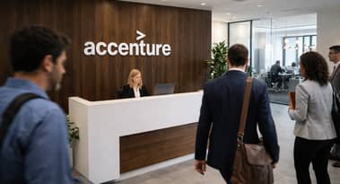 Why is Accenture defying the tech sell off today?