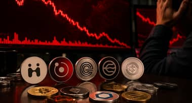Humanity, Render, Ondo, Worldcoin prices dive as crypto liquidations jump