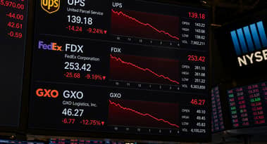 Why are UPS, FedEx stocks falling today?