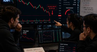 Solana sous $65 : demande faible et signaux baissiers persistent