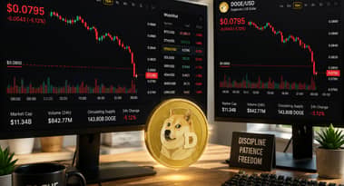Dogecoin pone a prueba soporte decisivo mientras se intensifica la venta de DOGE