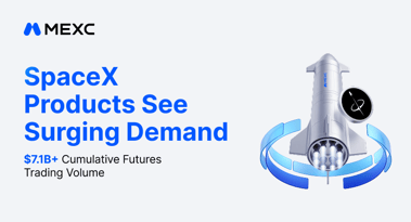 MEXC SpaceX products see cumulative futures trading volume surpasses $7.1B