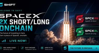 SHIFT launches the world’s first tokenized leveraged SPCX RWA on-chain