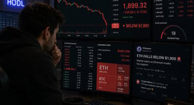 Ethereum price slips below $1,900: is a deeper breakdown about to begin?