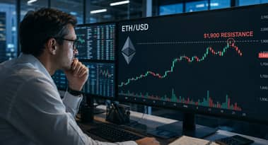 Ethereum boryka się wokół $1,900, BitMine zakłada, że ETH pokona Bitcoina