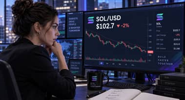 Solana tester $100 mens store tradere satser på oppgang