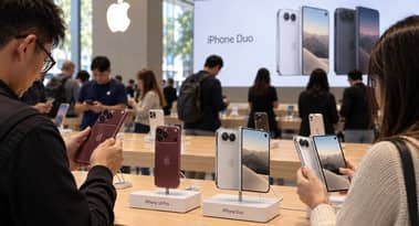 Apple-aktien stiger efter analytikere: iPhone Duo ventes at drive vækst