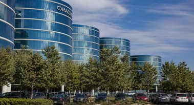 Why is Oracle stock up nearly 4% today?