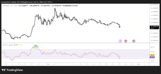 HYPE/USD 4H Chart