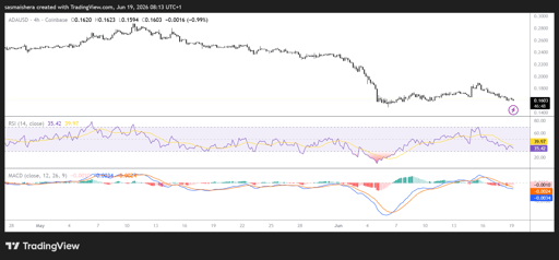 مخطط 4 ساعات لـ ADA/USD