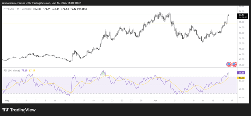 HYPE/USD 4H Chart