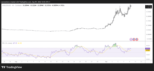 Gráfico de 4 horas de USELESS/USD